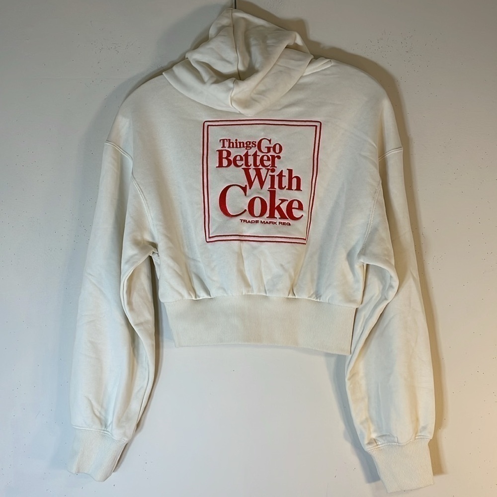 Puma CocaCola Logo Embroidered Hoodie. XS. NWT. - Picture 2 of 12
